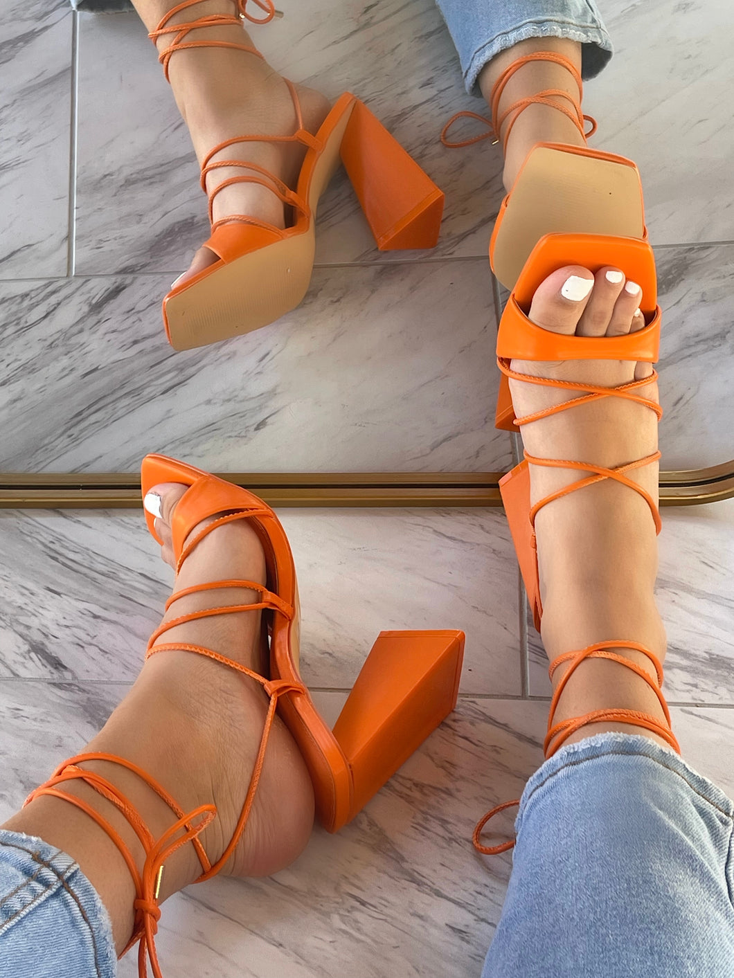 Alexa Heel- Orange