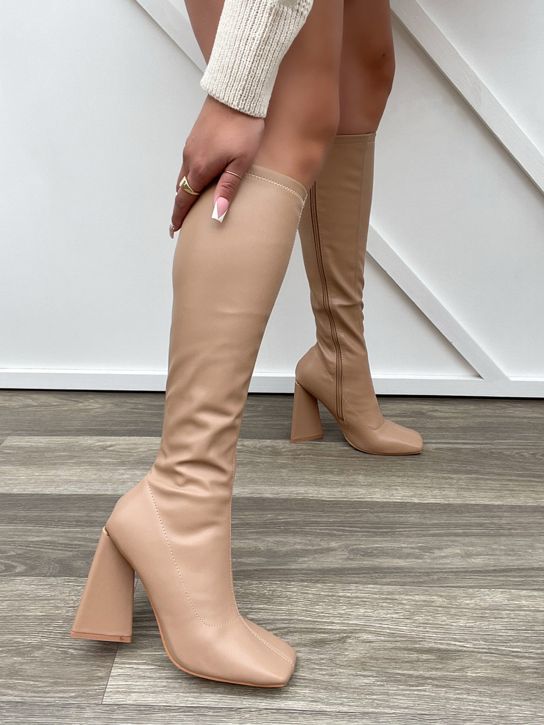 Amara boot- Nude