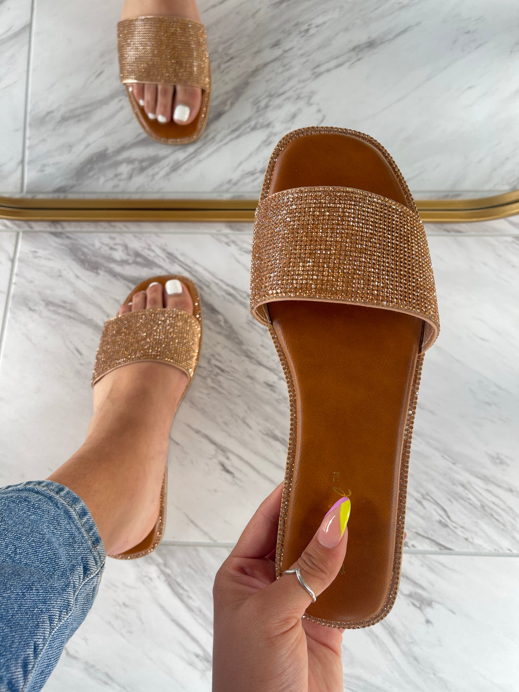 Selena Sandal- Rose Gold