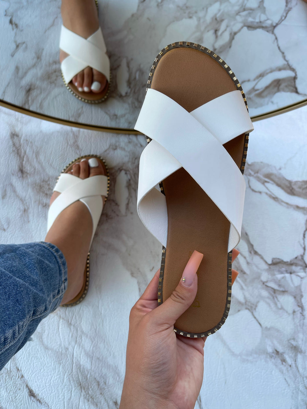 Callie Sandal- White