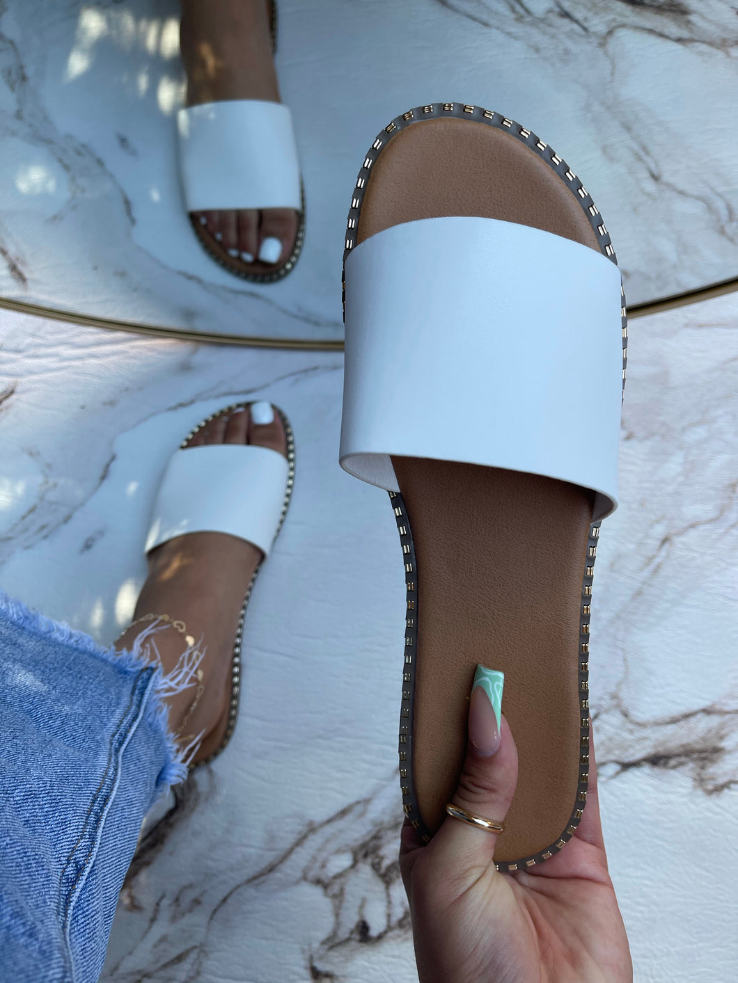Jasmin Sandals - White
