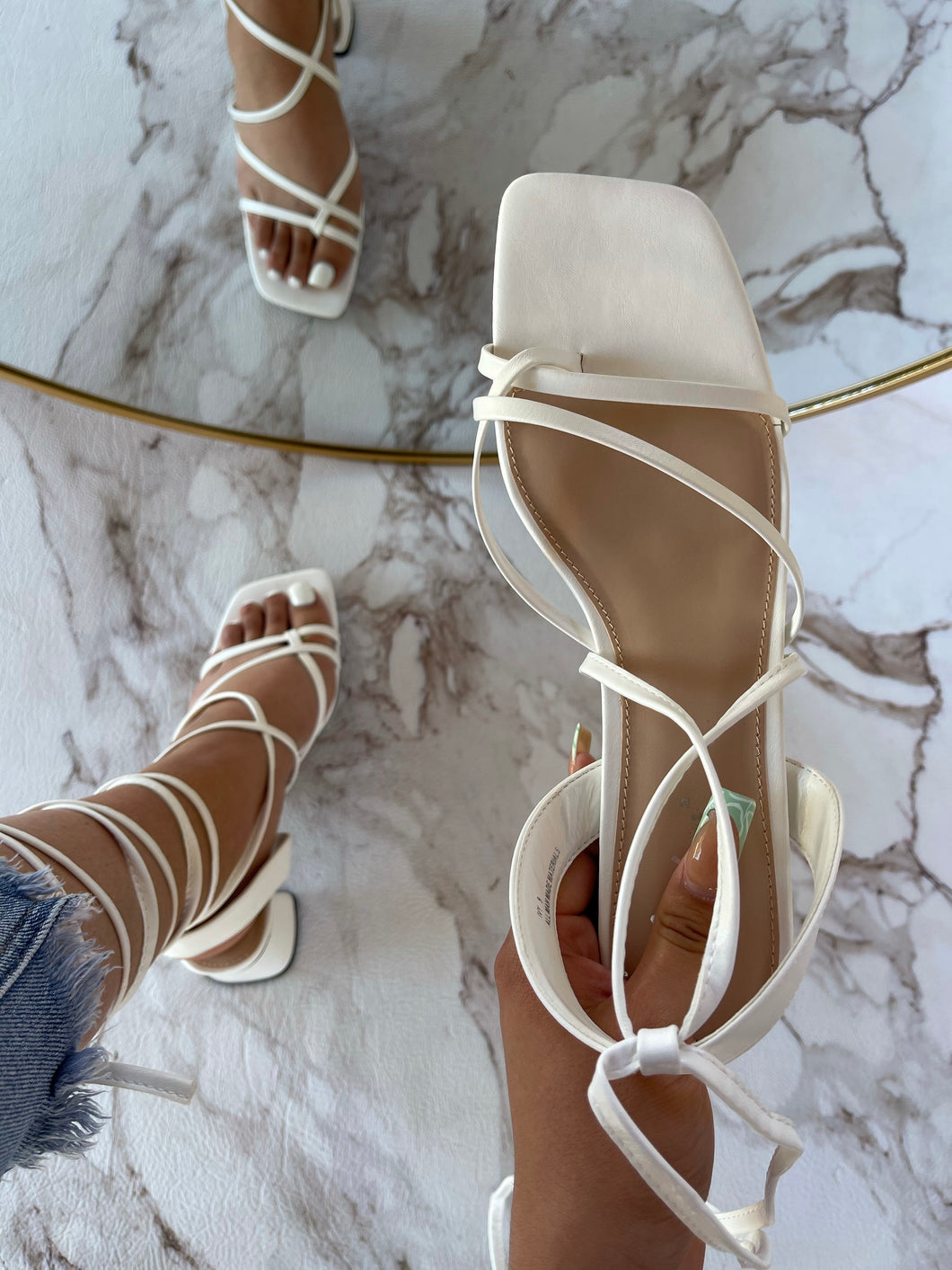 Skye Heel- White
