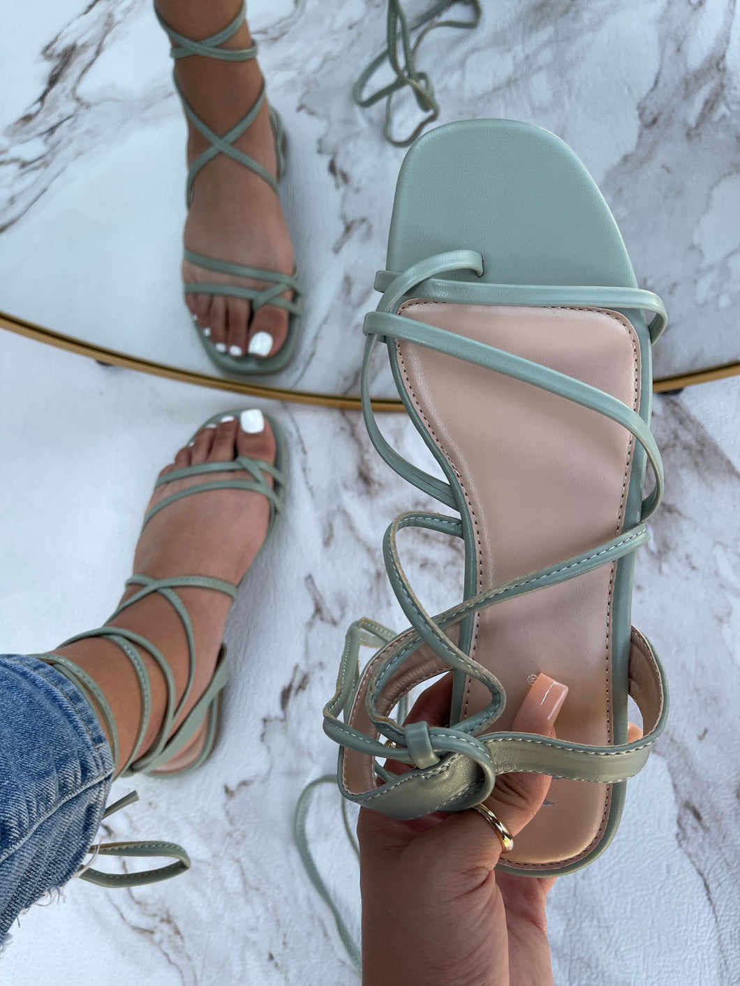 Lisette Sandal- Sage