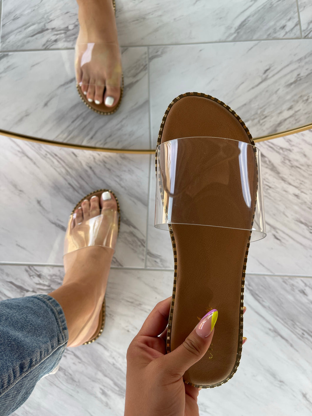 Jasmin Sandals - Clear