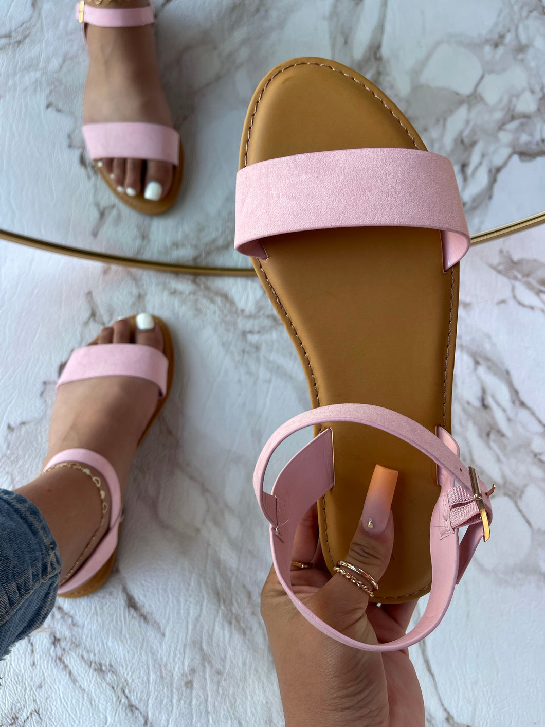 Leah Sandal - Light Pink